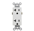 PASS & SEYMOUR 26342-W SPEC GRADE DUPLEX RECEPTACLE, rated for 20 amps and 125 v
