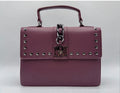 Badgley Mischka Top Handle Studs Bag Crossbody Red Burgundy 👜👜