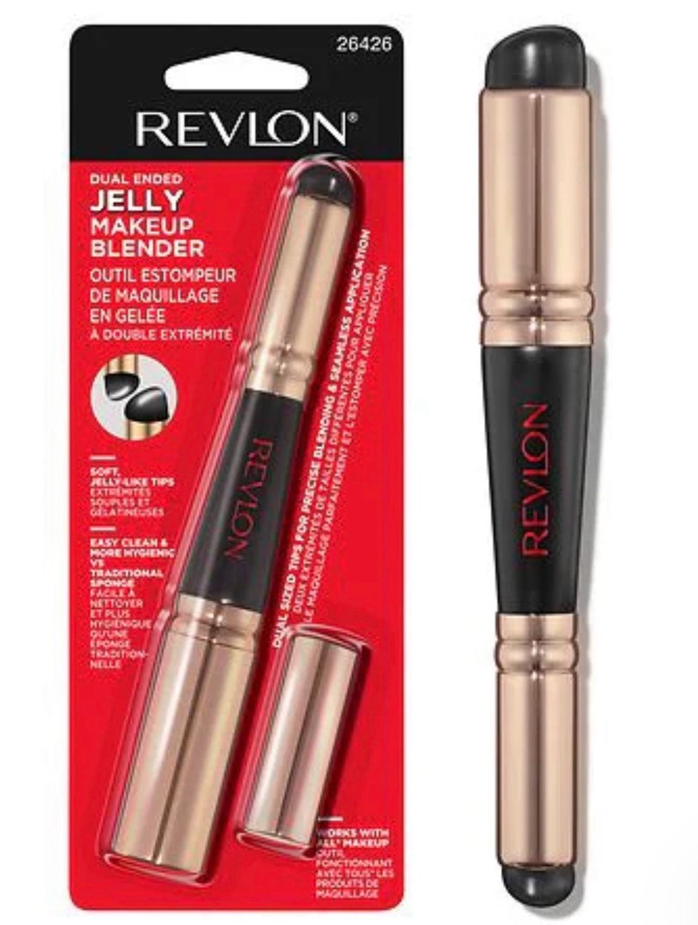Revlon Dual Ended Jelly MakeupBlender & Silicone MakeupApplicator 0.5 fl oz