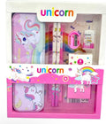 Stationery Gift Set for Kids Pack of 7 Pcs Style Unicorns In Pink