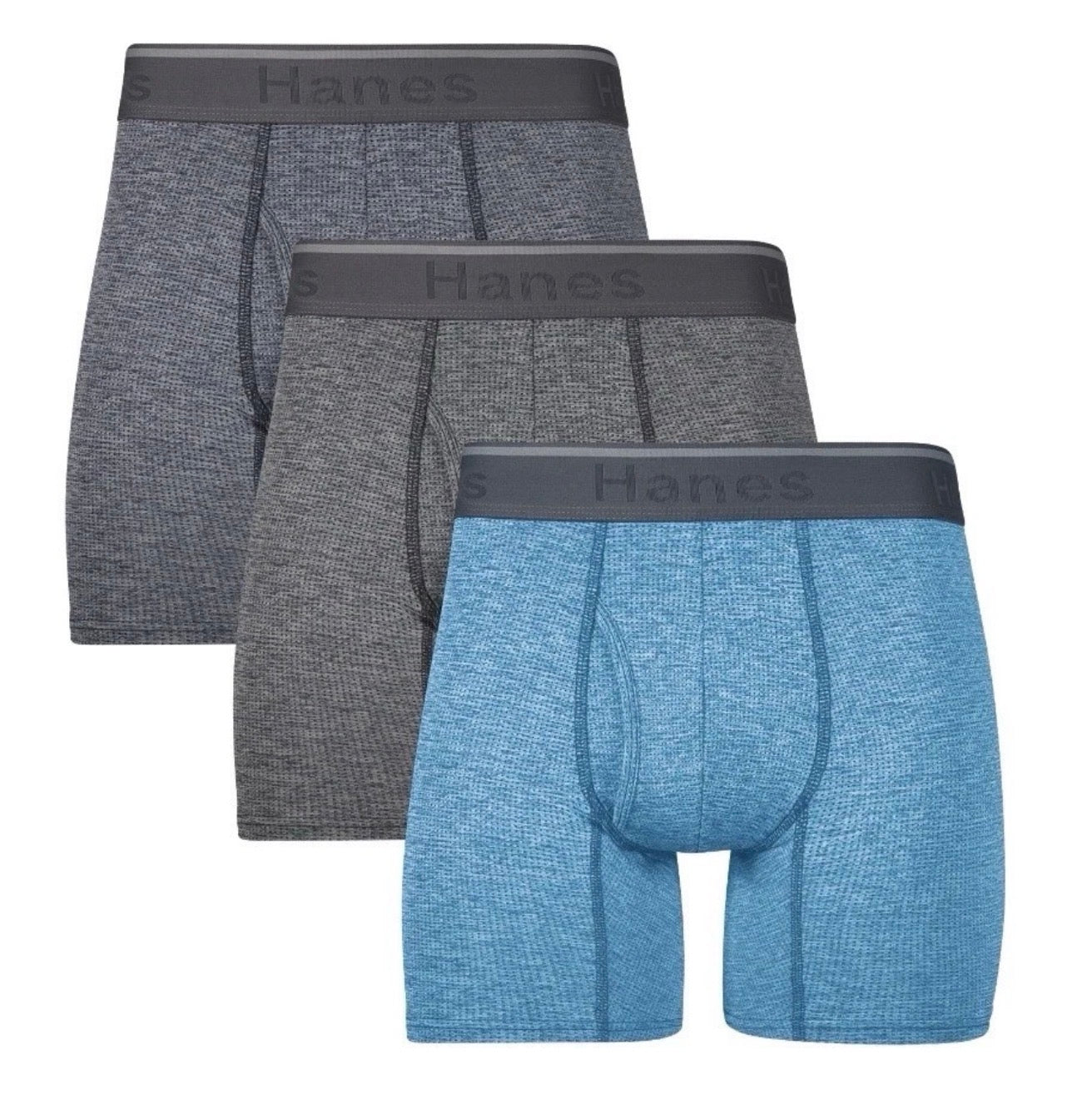 Hanes Tagless Comfort Flex Fit 3 Pack Lightweight Boxer Briefs Mens