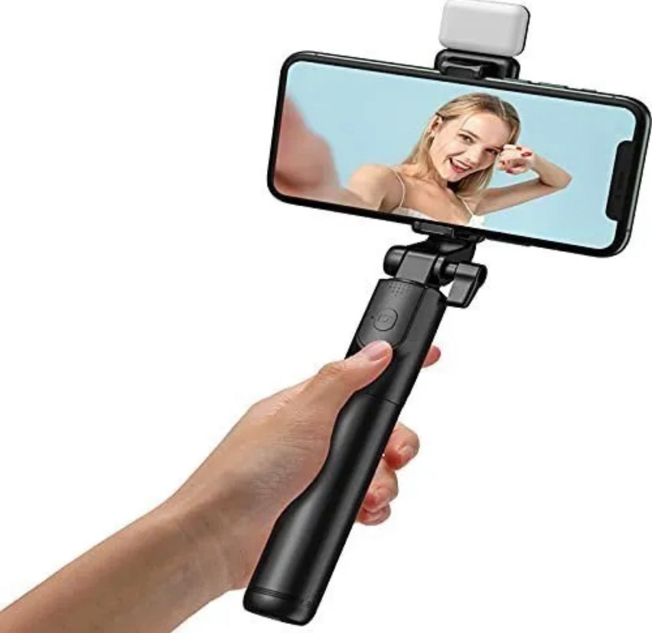 H1S Selfie Stick Ideal For Vlogging Or Live-streaming 1 Meter Tripod